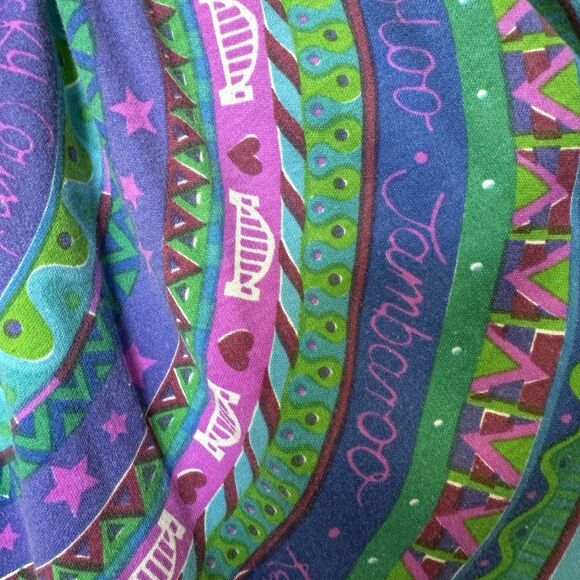 Bec Pierce Australia Long Skirt Full Circle Whimsical Pattern Medium Boho - Picture 5 of 13